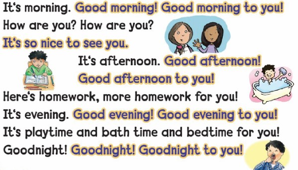 Good morning!" Chant"